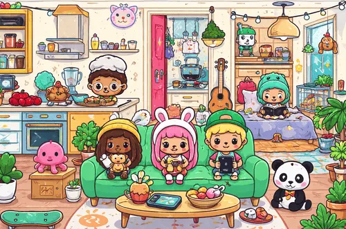Toca Boca APK Characters image
